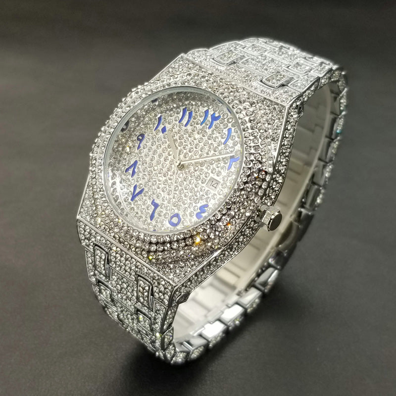 Iced Royal Watch Arabic Dial Evelence